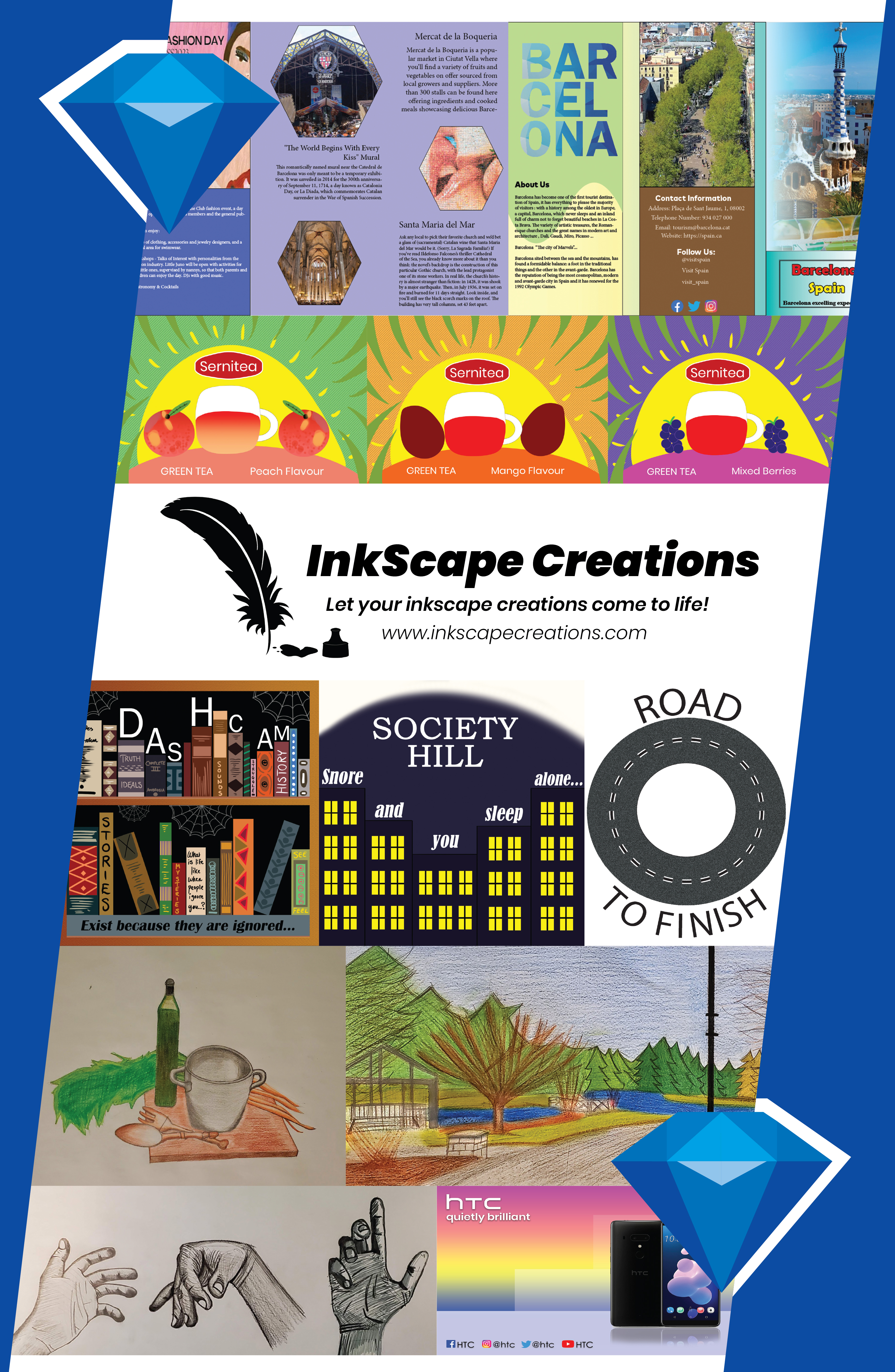 InkScape Creations Poster